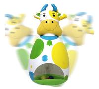 Genérico Inflatable Cow, 3D Wobble Toy for Kids, PVC Animal Doll for Babies and Toddler, Interactive Game for Birthday Travel Home, Classroom Backyard Holiday Fun Bedroom Playtime