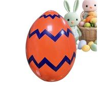 Genérico Inflatable Easter Egg, 16 Inch Colorful Yard Ornament, Blow Up Holiday Decoration, Large Garden Party Prop, Festive Outdoor Display Decor, Decoration For Lawn Porch Garden Hunt Pool Party