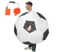 Genérico Inflatable Football Costume - Adult Party Outfit | Blow Up Cosplay Suit | Premium Quality Polyester Design For Halloween Event, Comfortable Fit, Air Blower Included