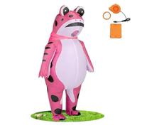 Genérico Inflatable Frog Costume, Adult Inflatable Animals Costume, Funny Animal Suit Cute Blow Up Suit for Men Women Cosplay Party (Pink)