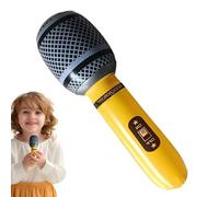 Genérico Inflatable Microphone, Blow Up Musical Props, 13.78 Inch Assorted Color Microphone, Lightweight Design, Fun Singing Activity, Ideal for Parties, Concerts, Karaoke