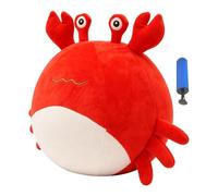 Genérico Inflatable Plush Ball - 35cm Silent Crab Plush Play Balls Soft Cartoon Animal Blow Up Toy with Air Pump, Quiet Indoor Play Ball Pillow for Age 1-5, Safe Nursery Room Activity, Gift