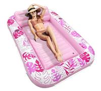Genérico Inflatable Pool Floats - Adult Lake Floats, Monstera Leaf Pattern Inflatable Sun Tanning Hammock | For River Lake Beach Party Vacation Holiday Gathering