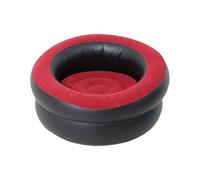 Genérico Inflatable Sofa Chair - Round Sofa for Living Room | Textured Flocking Camping Furniture for Movie Night Bedroom Living Room Dorms Outdoor Indoor Garden, 79x79x42cm