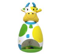 Genérico Inflatable Toys - 3D Baby Wobble Toy | Inflatable Cow Doll Children's Interactive Rocking Horses & Animals For Desk Holiday Classroom Bedroom Travel Birthday Boys Girls Backyard