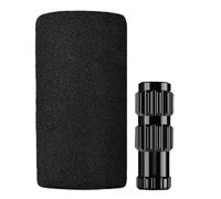 Genérico Inflator Kits, Bicycle Tire Valve, Inflate Tire Caps, 10 Inches Connector Nozzle with Sponge Cover, Metal Extender with Easy Grip Feature, Garage Mechanic Accessory Compact Design