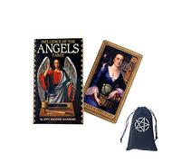 Genérico Influencia de Las Cartas del Tarot de los Ángeles,Influence of The Angels Tarot Cards,with Bag,Firend Game,Juguetes de adivinación