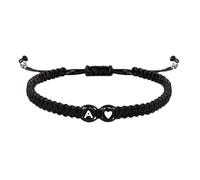 Genérico Initial Armband Damen | Pärchen Armbänder mit Herz | Verstellbares Herren Initial Armband | Bracelet Lettre Initiale | Bracciale Iniziale Coppia | Pulsera de Iniciales | For Boys Girls 2026