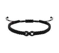 Genérico Initial Armband Damen | Pärchen Armbänder mit Herz | Verstellbares Herren Initial Armband | Pulsera Carta Inicial | Bracciale Iniziale Coppia | Pulsera de Iniciales | For Boys Girls 2026, Se