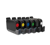Genérico Ink Cartridge, Cartucho de Tinta Secado rápido solvente Compatible 25,4mm for Impresora inyección portátil ,for Parts(1 Red)