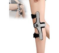 Genérico Inmovilizador de Rodilla Ajustable, órtesis de hiperextensión de Rodilla, órtesis de Rodilla Fija, órtesis de fijación for abducción de Rodilla hemipléjica(Right Knee Grey,S)