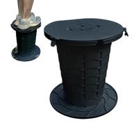 Generico Inodoro de camping, soporta hasta 400 kg | Asiento cubo orinal Material : diseñado en polipropileno inodoro, muestra excelente con tapa impermeable para hospital, , camión