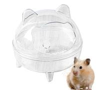 Genérico Inodoro para hámster, Accesorios Chinchillas, Baño de Oso Dorado Alta Capacidad Totalmente Transparente Campo de visión Desmontable Otro Animal pequeño Hámster Enano