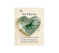 Genérico Inspirational Horse Pocket - Acrylic Encouragement Souvenir | Motivational Card with Positive Quotes, Pocket Token with Daily Support, Encouragements Present, Acrylic Keepsake for Greetings