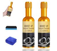 Genérico Instant Car Exhaust Handy Cleaner, Catalytic Converter & Fuel System Cleaner, Exhaust Pipe Carbon RemovalCleaner, Engine CarbonCleaner for Performance Optimization (2pcs)