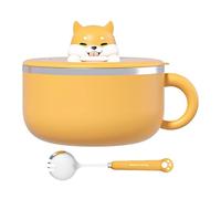 Genérico Instant Noodle Bowl - 1200ml Stainless Steel Heat Insulated Container | Noodle Maker Bowl for Kitchen, College Dorm, Apartment, Dining Room, Student Meals, Portable Easy Use