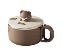 Generico Instant Noodle Bowl | with Lid Large Caapacity 1200ml Portable - Kitchen Insstant Noodle Bowl, for Home Dorm Officce Apartment Outdoor Travels