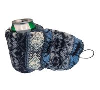 Genérico Insulated Coffee Mug Sleeve, 32x17cm Thermal Lined Drink Holder, Soft Grip Coffee Glove for Hot & Cold Beverages, Travel Tea Ice Cup Sleeve, Funny Gift for Men Women Friends (Grey black)