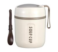 Genérico Insulated Food Jar, Vacuum Soup Container, Reusable Lunch Box, Large Snack Container, Foldable Spoon Included for Hot Cold Food Travel Work School Picnic Office Home Meal Storage