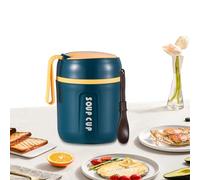 Genérico Insulated Food Jar, Vacuum Soup Container, Reusable Lunch Box, Large Snack Container, Foldable Spoon Included for Hot Cold Food Travel Work School Picnic Office Home Meal Storage