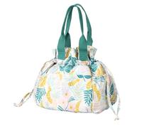 Genérico Insulated Lunch Bag, 22.5x18x24cm Polyester Cloth with Pearl Cotton and PE EVA Drawstring Thermal Tote for Fishing, Picnic, Travel, Hiking, Camping