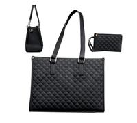 Genérico Insulated Lunch Tote Bag for Women, 15.6-Inch Quilted Laptop Bag, Large Capacity Work Purse with Wallet, Stylish for Business, Offices, Travel (1 Piece)