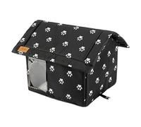 Genérico Insulated Outdoor Pet House - Waterproof Oxford Cloth Cat Hideaway For Winter | Windproof & Rainproof Stray Cat Cave with Roller Shutter | Thermal Shelter For Kittens, Puppies & Bunnies