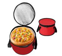 Genérico Insulated Round Lunch Tote - Durable Oxford Bag, Thermal Picnic Box | Circular Cooler Carrier with Portable Handle Feature, Reusable Meal Storage for Beach School Outdoor Travel Snacks