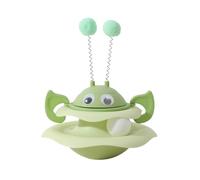 Genérico Interactive 3-Layer Cat Toy Tower, Interactive 3-Layer Cat Toy Tower with Rotating Bee and Rolling Balls, Kitten Fun Mental Physical Exercise Puzzle Kitten Toys (Green-B)