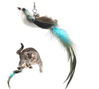 Genérico Interactive Bird Cat Toys for Indoor Cats, Realistic Feather Birds with Bells, Play Chasing Toy for Kittens, Perfect Simulation Toy for Fun Indoor Playtime for Pet Entertainment