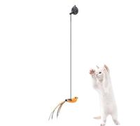 Generico Interactive Bird Simulation Cat Toy - Juguete interactivo de gato | Simulated Bird and CatToy | Cat Teaser | Funny Interactive Pet Supplies | Suction Cup Pet Indoor Playing Chasing Exercise