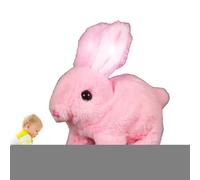 Genérico Interactive Bunny Toy | Electronic Simulated Rabbit Plush Figure | ABS Hopping Robotic Animal with Jumping Motion Twitching Nose Wiggling Ears Realistic Bunny Doll for Kids Gift Playtime