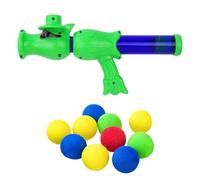 Genérico Interactive Cat Ball, Cat Exercise Training Toy, Mental Stimulation Toy, ABS Launcher for Indoor Play, Home, Pet Room Use, 9.84x4.33x1.57 Inches, Multicolor, 11 Pieces Set, 105g