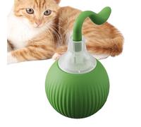 Genérico Interactive Cat Ball, Motion Activated Toy, Recargable Smart Sphere, Automatic Rolling, Stimulates Hunting Instinct, 1 pieza, Gray, Green, Red, Perfect for Indoor Play and Ejercise