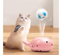 Genérico Interactive Cat Ball Toy - ABS, 4.33x2.76x1.97in Whale Soccer Ball | Indoor Cat Toy For Physical Exercise, Kitten Play, Football Sports, Pet Entertainment, Fun Exercise, Stress Relief