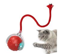 Genérico Interactive Cat Ball Toy - PE Smart Rolling Ball For Cats | USB Rechargeable 5V 1A Pet Toy, 70g Lightweight Play Balls, Red Interactive Balls For Adult Cats Kittens Exercise