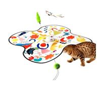 Genérico Interactive Cat Hideaway - Moving & Butterfly Toy for Training