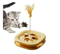 Genérico Interactive Cat Maze Toy - Puzzle Game with Balls for Kittens | Fun Teaser Wand and Track Toy, Mental Stimulation and Exercise for Indoor Play, Scratching Enrichment Boredom Relief