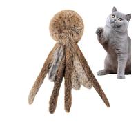 Genérico Interactive Cat Plush, Soft Realistic Funny Self Play Kitten Chew Boredom Reduction Exercise Entertainment Plush for Cats Indoor Home Cattery Pet Store Use Daily Play Stimulation