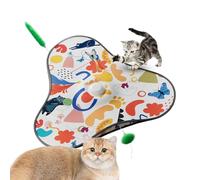 Genérico Interactive Cat Toy,2-in-1 Interactive Rolling Rechargeable Accessory - Automatic Cat Toy,for Home Indoor Outdoor Play Training Exercise Mental Stimulation Hunting Simulation