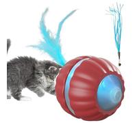 Genérico Interactive Cat Toy, Automatic Cat Toys, Electric Pet Supplies, Smart Kitten Accessories, 2.95x2.95x1.97 Inches Rolling Indoor Games for Boredom Enrichment Exercise Hunting Play