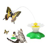 Genérico Interactive Cat Toy, Automatic Kitten Exercise Teaser, Electric Bird Butterfly Plaything, 360° Rotating Kitten Teas, Indoor Pet Stress Relief for Bored Cats and Active Playtime Fun