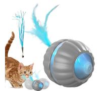 Genérico Interactive Cat Toy, Automatic Pet Ball, Electric Smart Accessory, Rolling Kitten Supply for Indoor Games That Reduce Boredom Encourage Exercise Hunting Play, 2.95x2.95x1.97 Inches