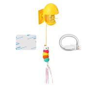 Genérico Interactive Cat Toy | Automatic Random Rolling Ball Kitten Toys | Rechargeable Motion-Activated Playthings for Small Medium Large Breeds Living Room Balcony Cabinet Wall Door