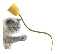 Genérico Interactive Cat Toy, Automatic Rolling Ball, 2.36x2.36in USB Rechargeable Design, Enticing Tail Attachment, Authentic Pet-Safe Material for Indoor Play and Exercise