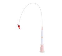 Genérico Interactive Cat Toy - Automatic Suction Cup Teaser Stick, 2 Mode Swing Wand Play Device, Spring Exercise Game, Indoor Outdoor Activity Equipment, Yards Porches Gardens Lawn Entertainment