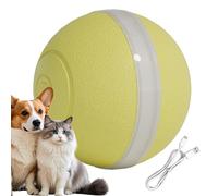 Genérico Interactive Cat Toy Ball - Rechargeable Smart Jumping Toy Led Light Indoor Play | Obstacle Avoidance Rolling Ball for Exercise Entertainment Hunting Fun Activity Cats Kittens Home Use