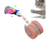 Genérico Interactive Cat Toy Ball, Smart Motion Pet Toy, Sensory Stimulation Trainer, Auto Rolling Movement, Touch Activated Response, Pink, Excellent for Indoor Play, Exercise, Training