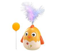 Genérico Interactive Cat Toy, Cat Toys with Feather and Ball Wand, ABS Material, Fun Pet Supplies with Bell, For Hunting Simulation, Exercise, Training, Boredom Relief, 12.5cm/4.92in, 1 Set