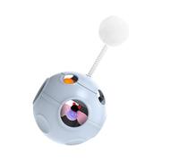 Genérico Interactive Cat Toy - Catnip Tumblerr Ball Toy, Enrichment Cat Toys with Track Ball & Spring Launcher | Interactive Indoor Kitten Play Toys for Small Medium Large Cats Home Travel Backyard